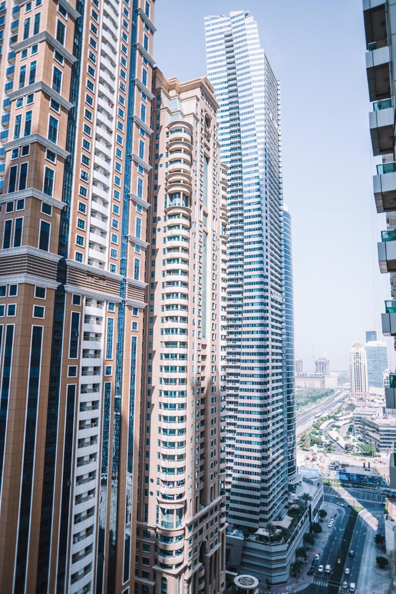 Gorgeous City And Sea Views From A High-Rise Suite Dubaj Kültér fotó